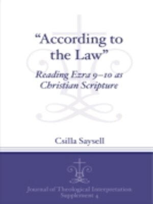 cover image of "According to the Law"